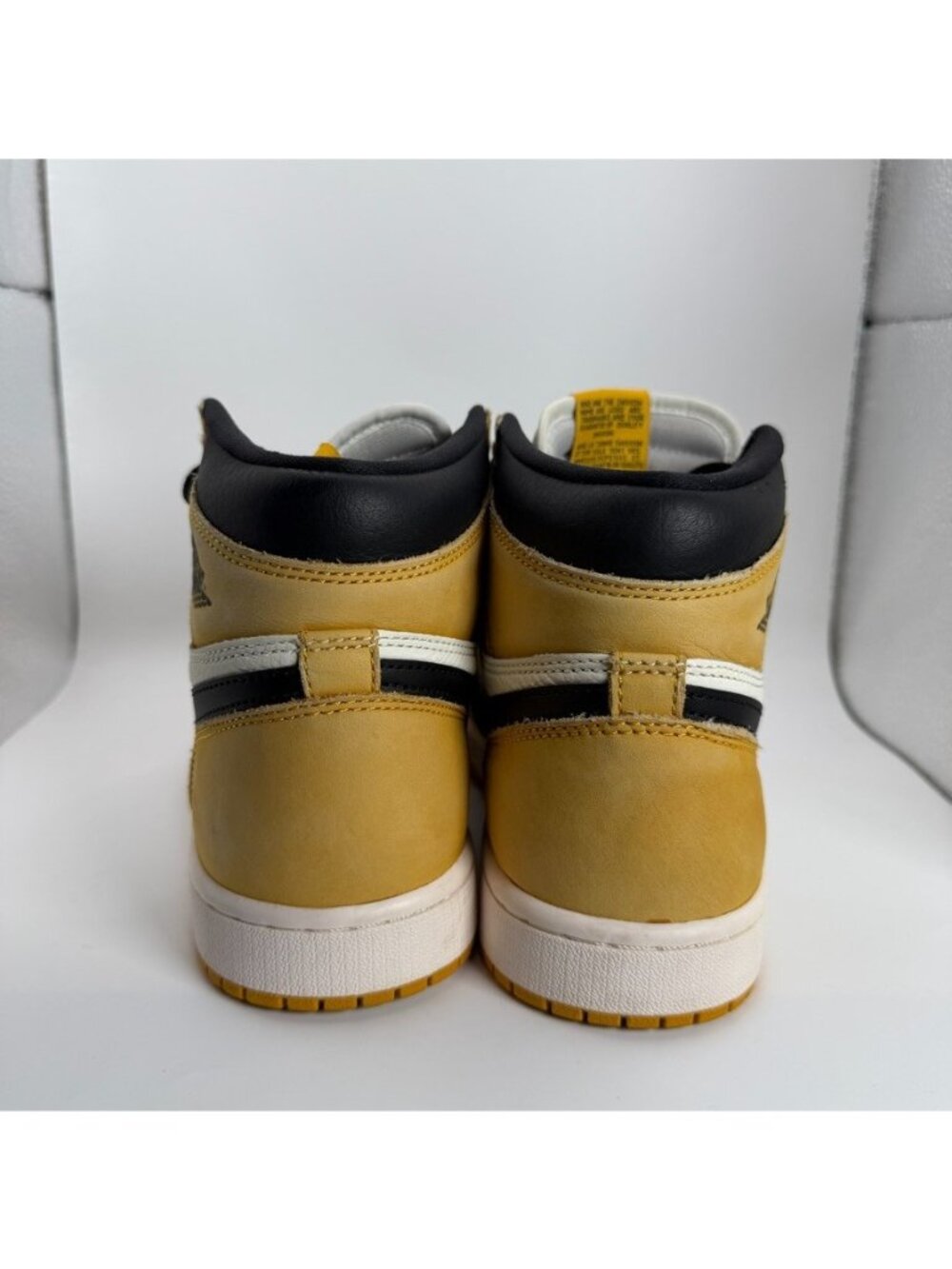 Nike Air Jordan 1 Retro High OG Shoes Mens Size 8 Yellow Black Sail DZ5485-701 - Picture 7 of 13